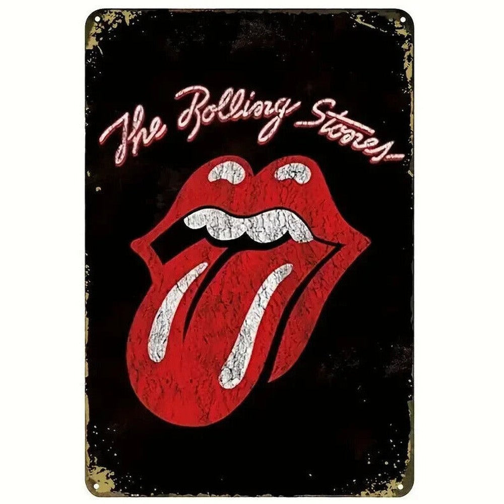 The Rolling Stones Vintage Novelty Metal Sign 12 x 8 Home & Garden:Home Décor:Plaques & Signs Style Your Walls